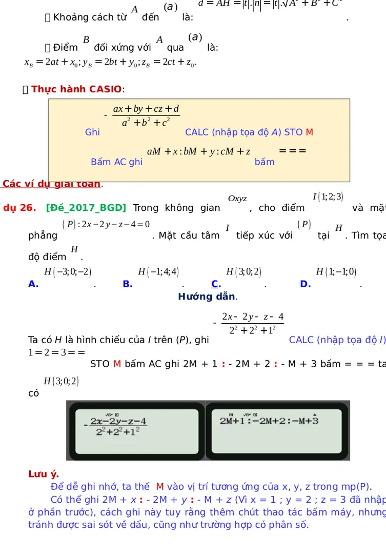 Cac Bai Toan Chon Loc Trong He Toa Do Oxyz Phan 1 Nguyen Xuan Chung Cac Bai Toan Chon Loc Trong He Toa Do Oxyz Phan 1 Nguyen Xuan Chung