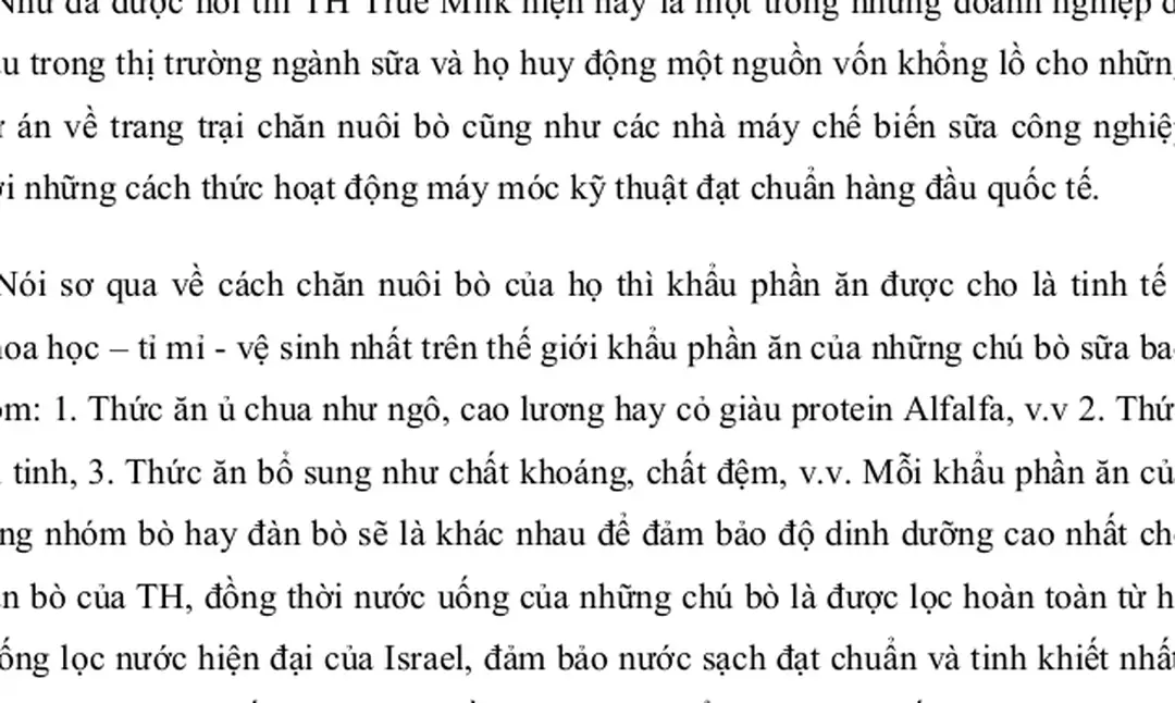 Hình 12 (Ảnh dây chuyền sản xuất của TH True Milk) - PHÂN TÍCH CHIẾN lược sản PHẨM của TH TRUE MILK