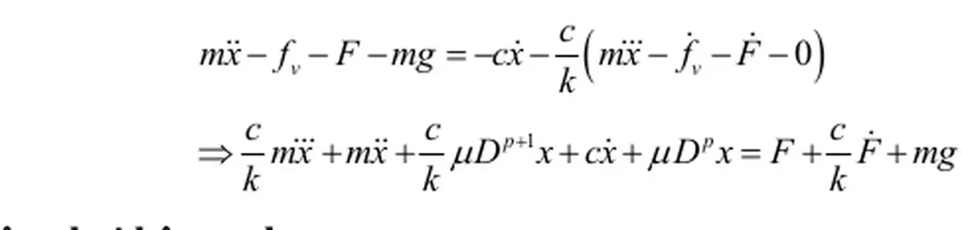 Hình 2.6 Mô hình 1                                               Hình 2.7 Mô hình 2 - Đồ án tốt nghiệp mô hình và phương pháp số tính toán dao động phi tuyến của cơ hệ có đạo hàm cấp phân số