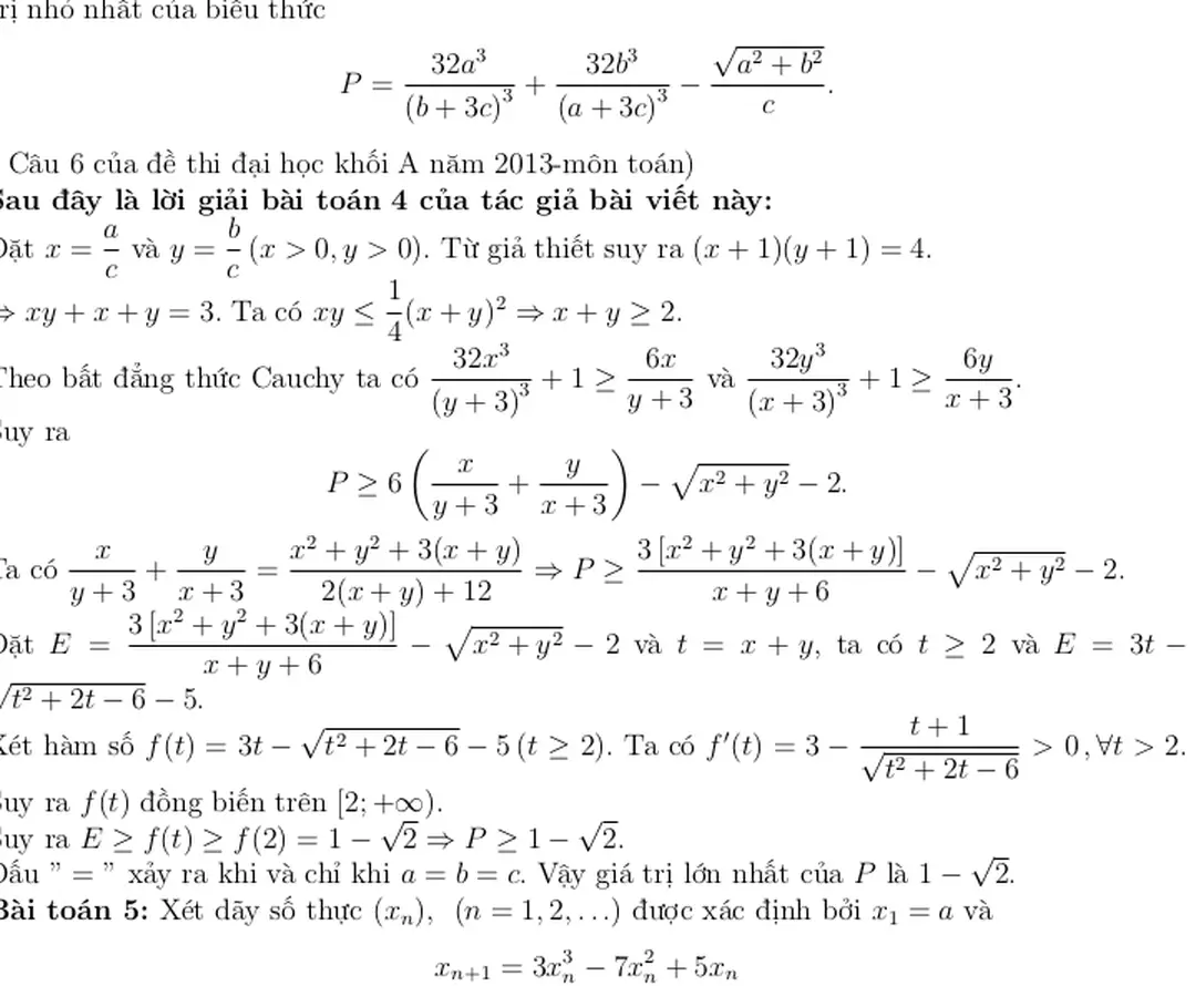 (Đề thi chọn học sinh giỏi Quốc gia năm 2005, bảng A) - 18 chuyên đề toán học theo xu hướng hội nhập quốc tế 2013