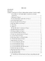 Báo cáo tổng hợp về xí nghiệp may XK Lạc Trung