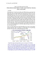 Tình hình nhập siêu ở việt nam những tháng đầu năm 2008