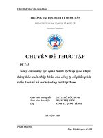 Hoạt động XK nông sản tại Cty cổ phần XNK Tổng hợp I - VN