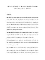 Nhu cầu hội nhập của trẻ nhiễm hiv-aids tại trung tâm mai hòa