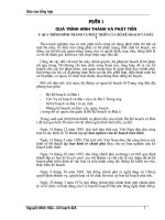 Quá trình hình thành và phát triển của bộ kế hoạch và đầu tư