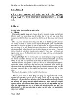 Tác động của đầu tư đến chuyển dịch cơ cấu kinh tế ở Việt Nam