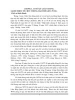 ảnh hưởng của VN sau khi gia nhập tổ chức TM thế giới (WTO) tới việc thu hút vốn đầu tư trực tiếp nước ngoài