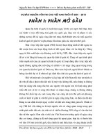 Dự báo nguồn vốn FDI cho Việt nam thời kỳ 2001 - 2010