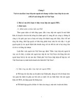 Đầu tư trực tiếp nước ngoài FDI của ASEAN vào Việt Nam