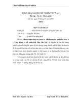 Hoàn thiện công tác quản lý tiền lương tại Nhà máy May 3 – TCTCPDMHN