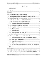 Hoạt động của bộ phận lễ tân tại “THE RITZ HOTEL”