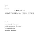 Bài thu hoạch chuyến tham quan bảo tàng hồ chí minh