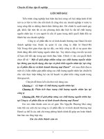 Một số giải pháp nhằm nâng cao chất lượng nguồn nhân lực thông qua tuyển dụng, đào tạo và phát triển nguồn nhân lực tại công ty cổ phần đầu tư và kinh doanh thương mại Hanel