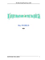 Quy hoạch khu ẩm thực đa quốc gia Sky-WORLD