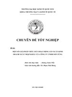 Một số giải pháp thúc đẩy hoạt động SXKD XNK của Cty tnhh sơn tùng