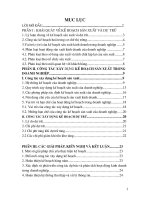 Quy trình lập kế hoạch sản xuất, dự trữ của doanh nghiệp sản xuất trong nền kinh tế thị trường