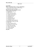 Báo cáo tại Cty Rượu Hà Nội