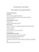 Báo cáo thực tập tại Công ty cổ phần dược phẩm UPI