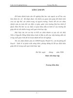 Thực trạng và một số giải pháp chủ yếu nhằm chuyển dịch cơ cấu kinh tế nông thôn huyện Thanh Trì theo hướng công nghiệp hoá - hiện đại hoá