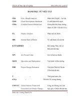 Đánh giá hiệu quả dự án CDM thủy điện So Lo, tỉnh Hòa Bình