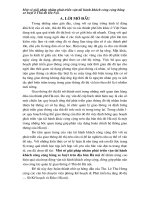 Chất lượng dịch vụ tín dụng và triển khai chương trình 6 Sigma nhằm cải tiến chất lượng dịch vụ tín dụng tại Sở giao dịch NHNo & PTNT VN