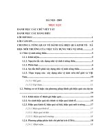 Đánh giá hiệu quả kinh tế- xã hội- môi trường của dự án xây dựng nhà vệ sinh nông thôn tại xã An Nội – huyện Bình Lục- tỉnh Hà Nam