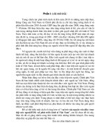 Vai trò của nguồn vốn đầu tư trực tiếp nước ngoài(FDI) với phát triển kinh tế Việt nam