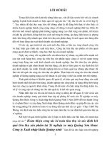 Hoàn thiện công tác kế toán tiêu thụ và xác định kết quả TTSP tại Xí nghiệp xe máy Quảng Sơn thuộc Cty XNK Quảng ninh