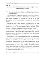 Tình hình hoạt động của chi nhánh ngân hàng nông nghiệp và phát triển nông thôn hà nội