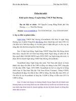 Báo cáo tổng hợp tại ngân hàng thương mại cổ phàn Đại Dương