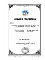 Đẩy mạnh hoạt động bán hàng tại trung tâm kinh doanh số 1- Công ty cổ phần tập đoàn Phú Thái