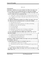 Hoàn thiện công tác hậu cần vật tư cho sản xuất kinh doanh của công ty cổ phần may 19