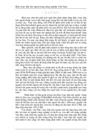 Đầu tư trực tiếp nước ngoài phát triển ngành nông nghiệp VN -Thực trạng & Giải pháp