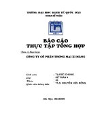 Báo cáo thực tập tổng hợp tại Công ty Cổ phần Thương mại Xi măng
