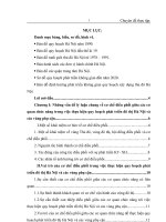 Cơ chế điều phối giữa các cơ quan chức năng về thực hiện quy hoạch phát triển đô thị - Hà nội và các vùng phụ cận đến năm 2020