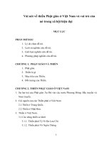 Vài nét về thiền Phật giáo ở VN và vai trò của nó trong xã hội hiện đại