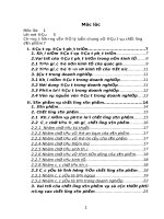 Hoạt động đầu tư nâng cao chất lượng sản phẩm tại Tổng Công ty Dệt may ViệtNam