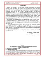 Lựa chọn cấp hạng , qui mô và tiêu chuẩn kỹ thuật Của đường và các công trình trên đường