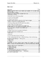 Vận dụng Một số phương pháp thống kê nghiên cứu sự biến động và nhân tố ảnh hưởng đến giá trị sản xuất nông nghiệp Việt Nam giai đoạn 1990 đến 2001Vận dụng Một số phương pháp thống kê nghiên cứu sự biến động và nhân tố ảnh hưởng đến giá trị sản xuất nông 