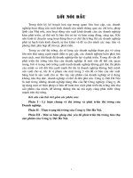 Tình hình TTSP & Một số đặc điểm về hoạt động marketing của Cty bia HN