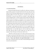 Một số giải pháp nâng cao hiệu quả quản lý trong hoạt động vận chuyển hàng nông,lâm,thuỷ sản ở Công ty Giao nhận kho vận ngoại thương Nghệ An