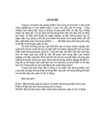 Phân tích tình hình sử dụng Vốn lưu động