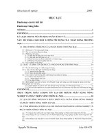 Nâng cao chất lượng tín dụng tại Ngân Hàng Nông Nghiệp và Phát Triển Nông Thông chi nhánh Hà Nội