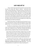 Nâng cao khả năng cạnh tranh ở Cty Cổ phần Thăng Long