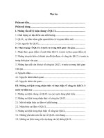 Những sai lệch trong nhận thức và thực hiện về cụng tỏc QLCL ở VN hiện nay