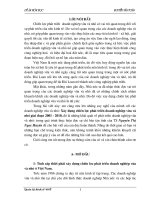 Xây dựng chiến lược phát triển Doanh nghiệp vừa và nhỏ giai đoạn 2001 - 2010