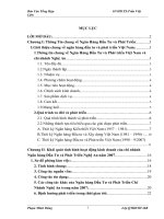 Tình hình hoạt động kinh doanh Tại ngânhàng NHĐT&PT (BIDV) Việt Nam và chi nhánh Nghệ An