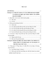 Nâng cao hiệu quả hoạt động tài chính Tổng công ty cổ phần đầu tư xây dựng và thương mại Việt Nam (CONSTREXIM HOLDINGS)