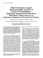 High performance liquid chromatographic analysis of urinary catecholamines employing amperometric detection.pdf