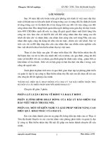 Đánh giá hiệu quả họat động của đại lý tại Bảo hiểm nhân thọ Hà Nội & các biện pháp khuyến khích đại lý